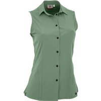 MAUL Damen Bluse Rofanspitze 3XT-Blusentop-uni, Größe 36 in Grün