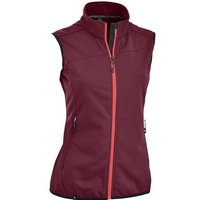 MAUL Damen Weste Piz PalUE II 10.0 - Softshell W, Größe 42 in Rot