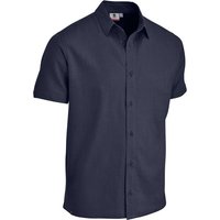 MAUL Herren Hemd Palma - 1/2 Hemd Leinenoptik, Größe 60 in Blau