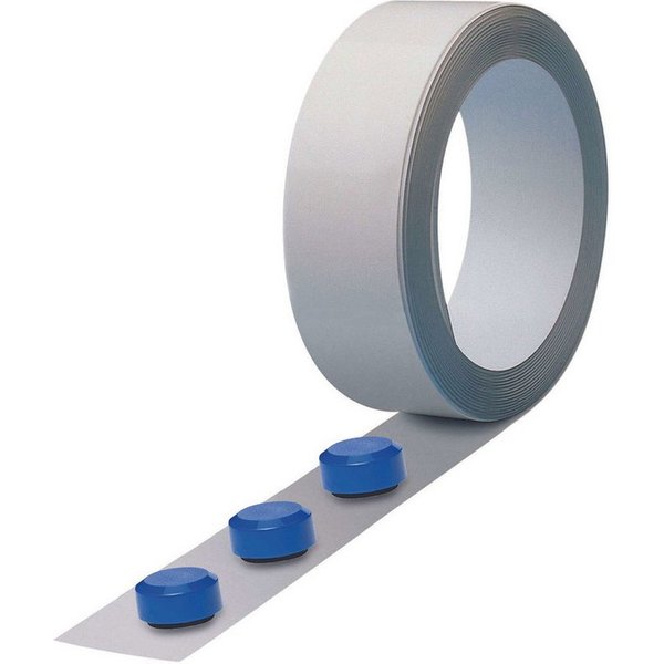 MAUL Klebeband Ferroband, Länge 1 m, inkl. 3 Magnete