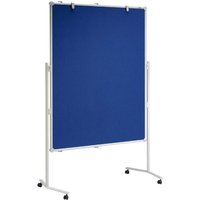 MAUL Moderationswand 'MAULpro' Whiteboard mit Textiloberfläche grau/blau 150 x 120 cm