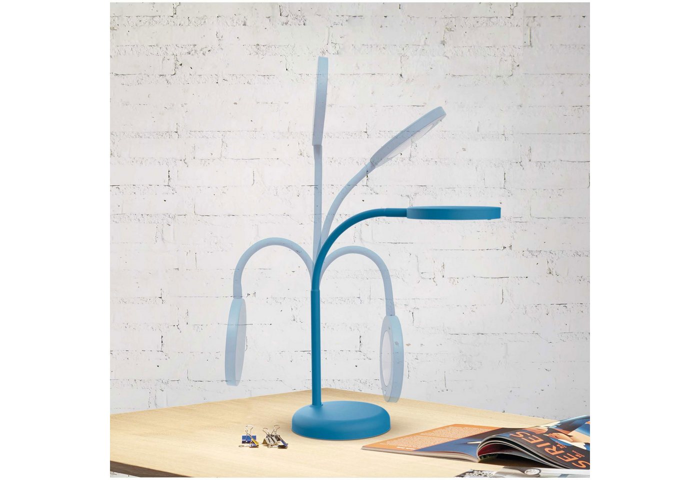 MAUL Tischleuchte LED-Tischleuchte MAULjoy, LED wechselbar, Flexibler Leuchtarm, Energieeffizient, Fröhliche Matt-Farbauswahl – Bild 2 von 5