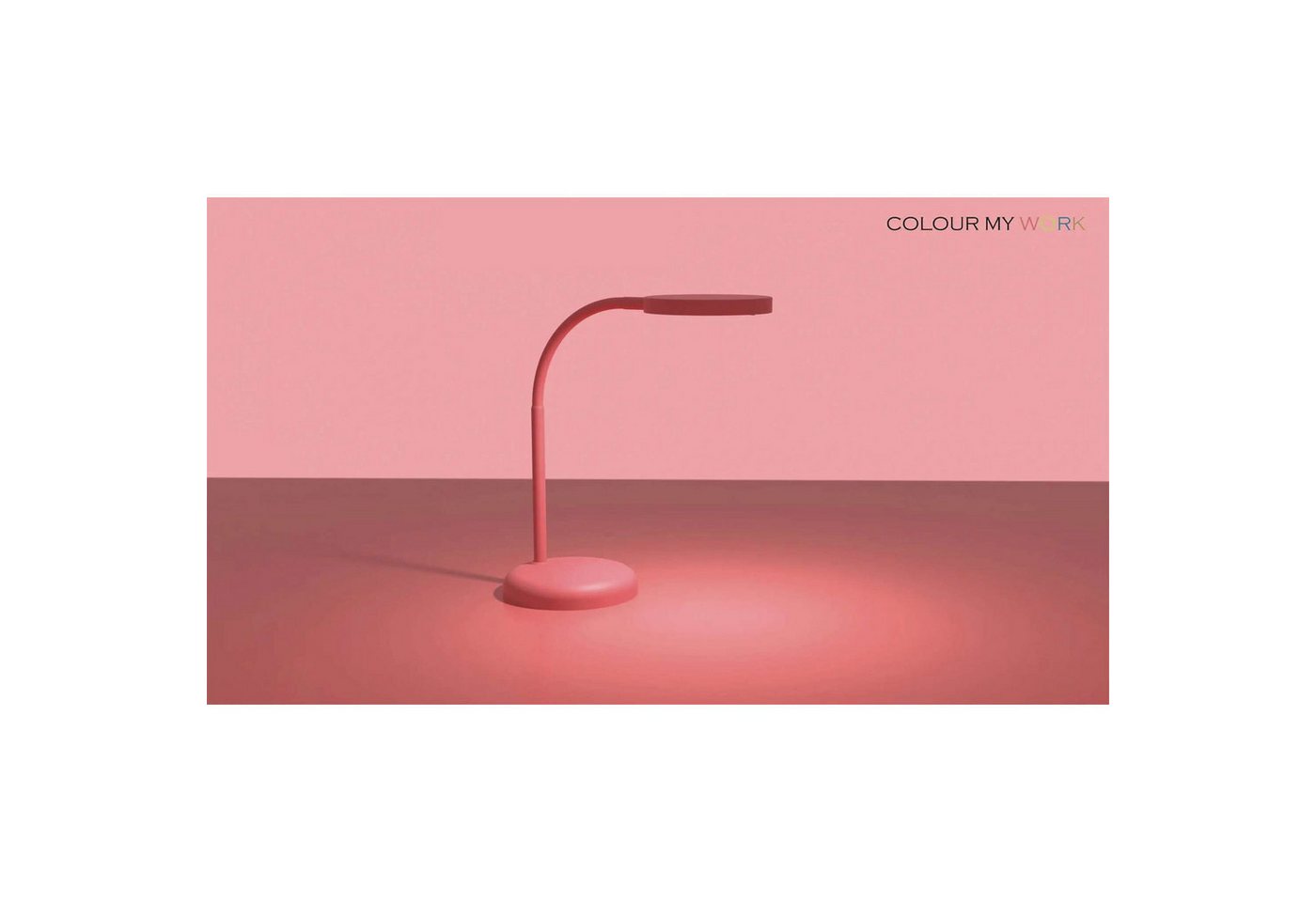 MAUL Tischleuchte LED-Tischleuchte MAULjoy, LED wechselbar, Flexibler Leuchtarm, Energieeffizient, Fröhliche Matt-Farbauswahl – Bild 2 von 5