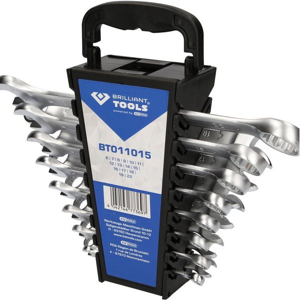 Brilliant Tools Maulschlüssel BRILLIANT TOOLS Ring-Maulschlüssel-Satz 15tlg. - BT011015