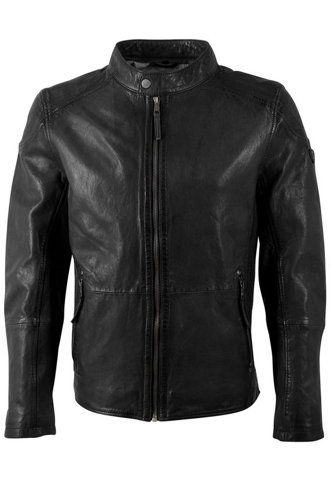 Mauritius Lederjacke MMBaydo mit Bikerkragen – Bild 2 von 3