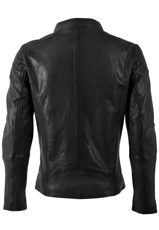 Mauritius Lederjacke MMBaydo mit Bikerkragen – Bild 3 von 3
