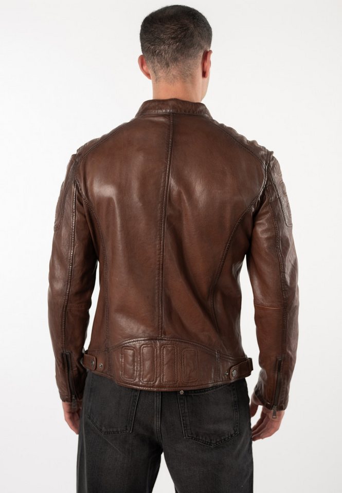 Mauritius Lederjacke MMDreeser (mauritiusHerren26) mit betonter Schulterpartie, Regular Fit – Bild 4 von 5