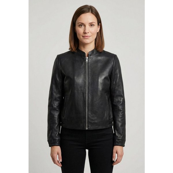 Mauritius Lederjacke MWAshli Blouson mit elastischen Bündchen