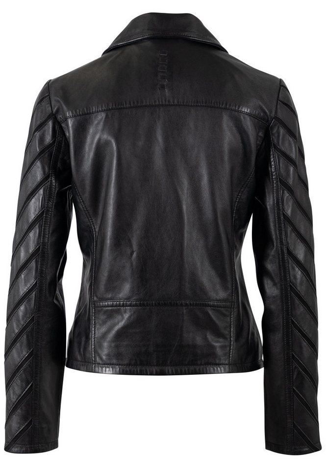 Mauritius Lederjacke MWCady mit Mesh-Einsätzen an den Ärmeln – Bild 5 von 5