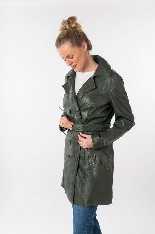 Mauritius Ledermantel GWTaresa (2-tlg., mit Bindegürtel) Leder-Trenchcoat mit Bindegürtel – Bild 2 von 5