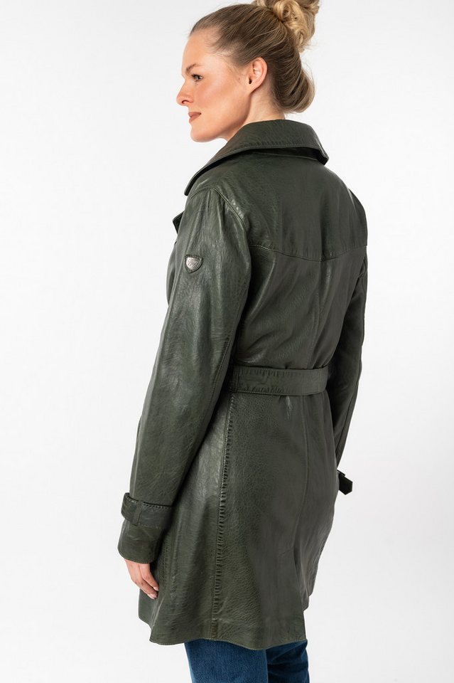 Mauritius Ledermantel GWTaresa (2-tlg., mit Bindegürtel) Leder-Trenchcoat mit Bindegürtel – Bild 4 von 5