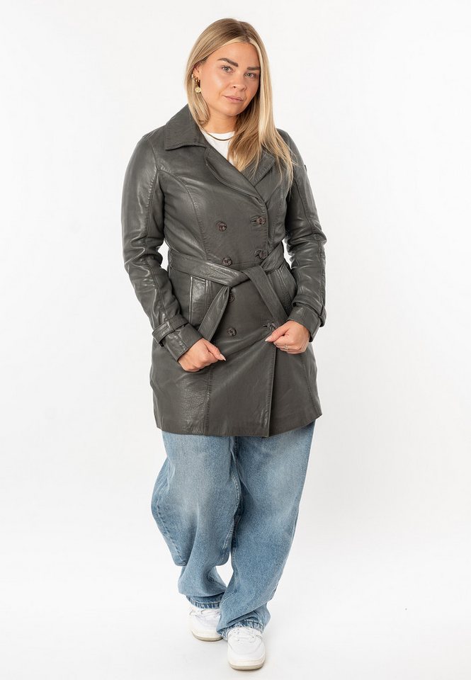 Mauritius Ledermantel GWTaresa (2-tlg., mit Bindegürtel) Leder-Trenchcoat mit Bindegürtel – Bild 5 von 5