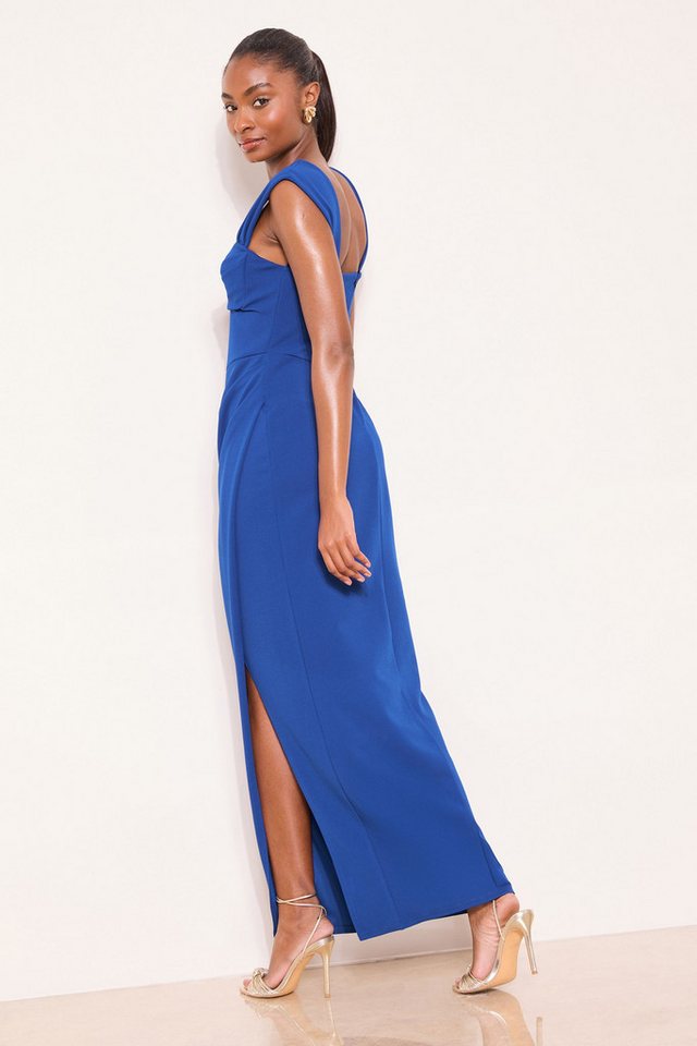 LIPSY Maxikleid Lipsy Kurzärmeliges, gerafftes Maxikleid, Regular (1-tlg) – Bild 2 von 4