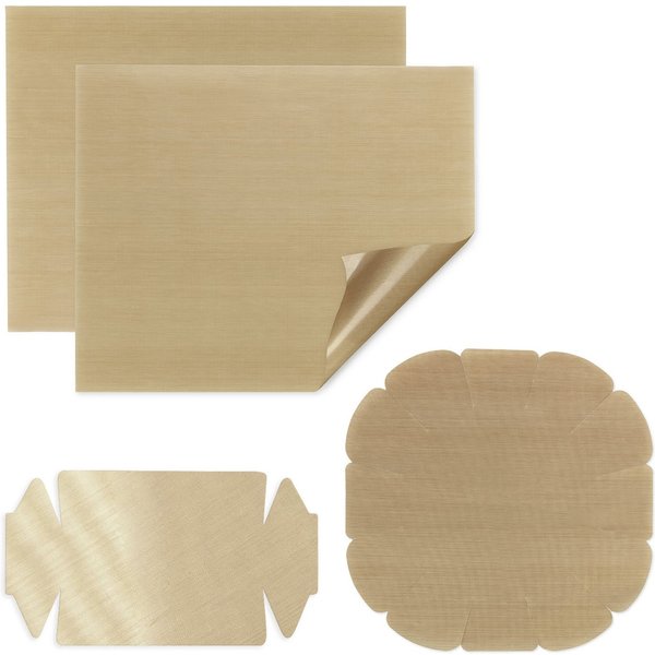 Maximex Backmatte Antihaft-Zuschnitt, Kunststoff (Set, 4-tlg), für runde und eckige Backformen, wiederverwendbar