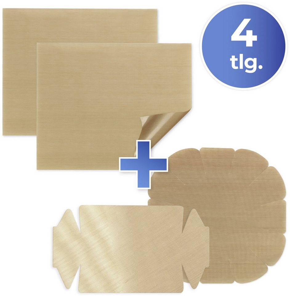 Maximex Backmatte Antihaft-Zuschnitt, Kunststoff (Set, 4-tlg), für runde und eckige Backformen, wiederverwendbar – Bild 4 von 5