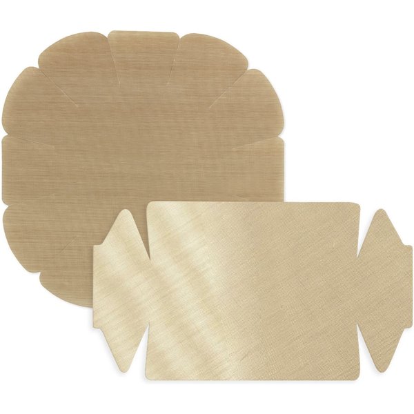Maximex Backpapier Antihaft-Backform-Zuschnitt, mit Antihaft-Beschichtung, Set bestehend aus 1x rund, 1x eckig