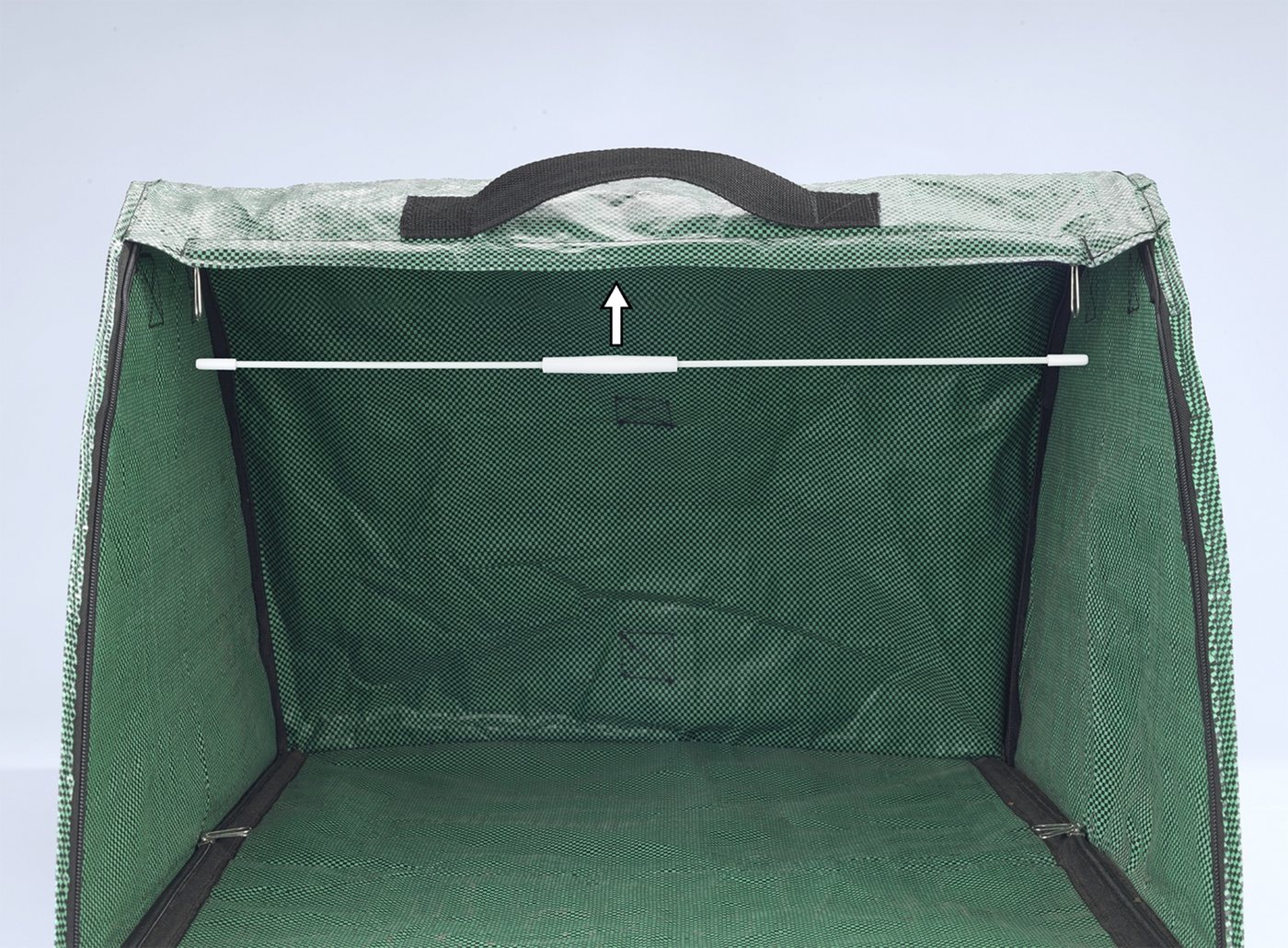Maximex Laubsammler XL, Gartenzubehör zum Aufsammeln von Gartenabfall, integrierte Kehrkante – Bild 4 von 5