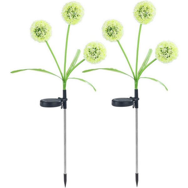 Maximex LED Gartenleuchte Modell Pusteblume, Ein-/Ausschalter, Farbwechsel, LED fest integriert, Farbwechsler, LED Gartenstecker, solarbetriebene Gartenbeleucht