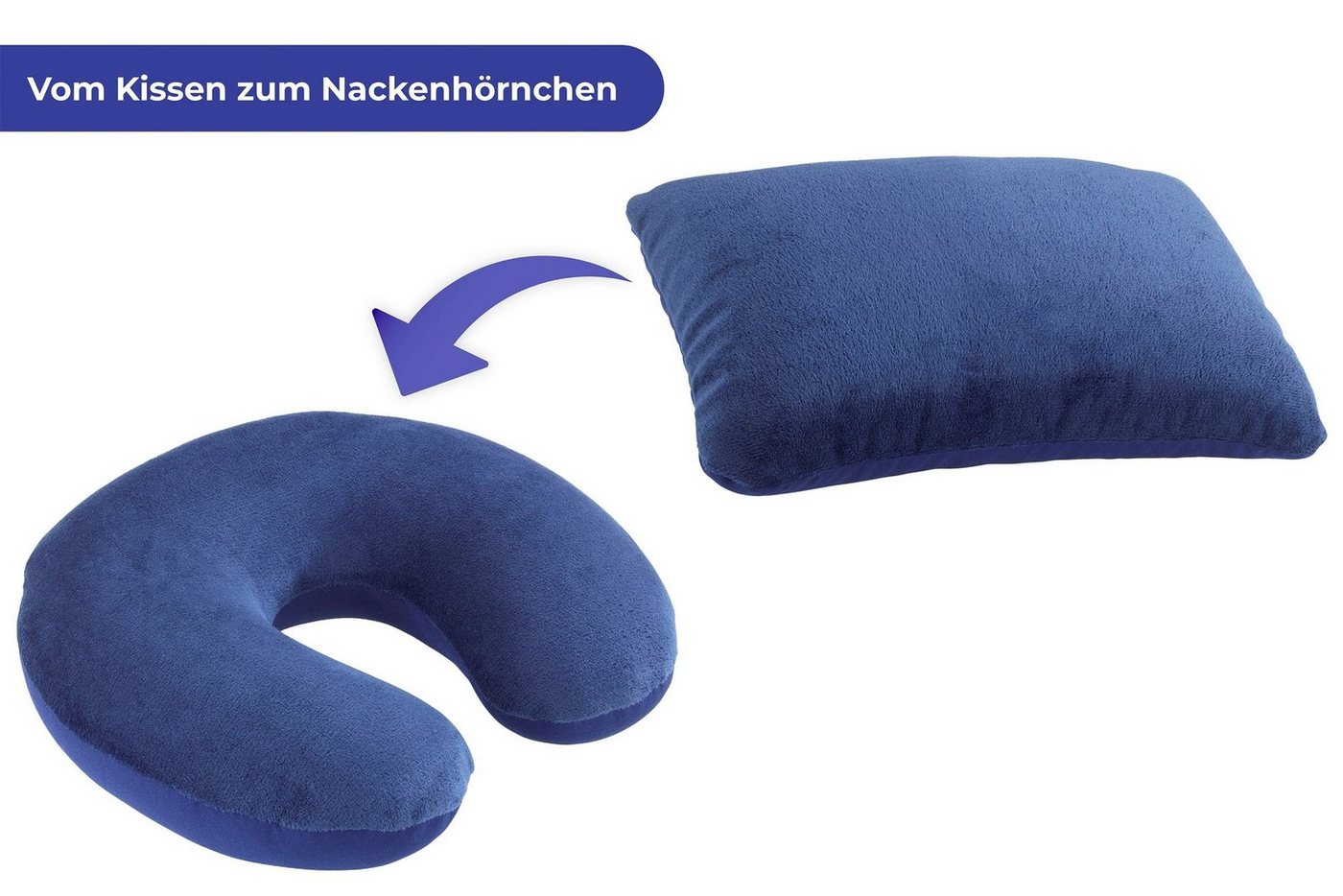 Maximex Nackenhörnchen mit Kissen, 2-in-1 – Bild 2 von 5