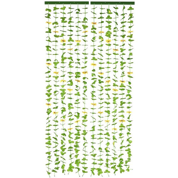 Maximex Türvorhang Indian Summer (1 St), Klettband, halbtransparent, Polyester, Blättervorhang für Balkon und Terrasse, Insekten- und Sichtschutz