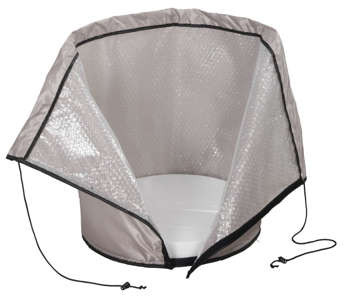 Maximex Winterschutzhaube Thermo-Pflanztopf-Sack, Frostschutz für Pflanzkübel, extra dicke Bodenplatte, ØxH: 45x55 cm – Bild 3 von 5
