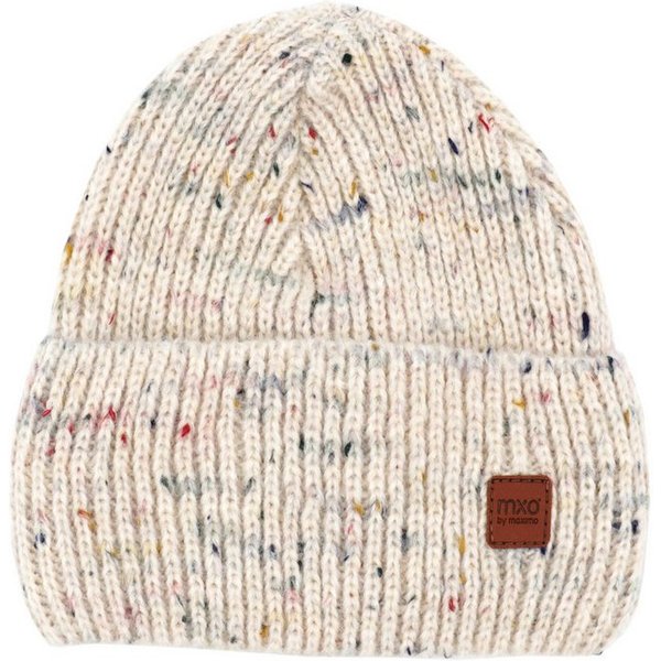 MAXIMO Beanie wärmend, mehrfarbig, mit breitem Umschlag, gefüttert