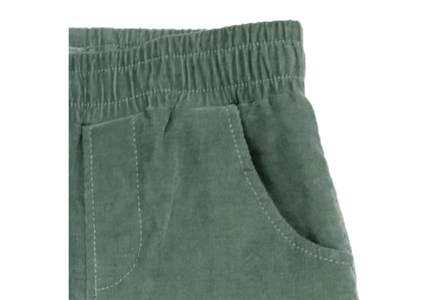 MAXIMO Cordhose Stretch-Cord, Gummizug am Bund und Beinabschlüssen, Seitentaschen – Bild 3 von 3