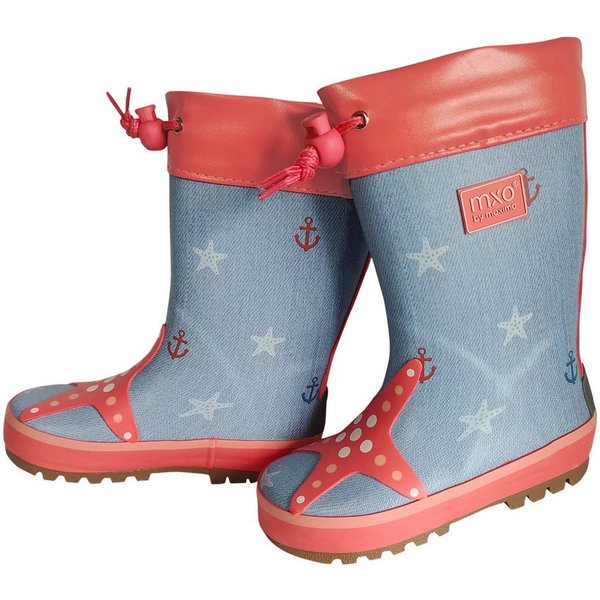 MAXIMO Gummistiefel Seestern Stulpe, Jerseyfutter, Fotoprint Gummistiefel