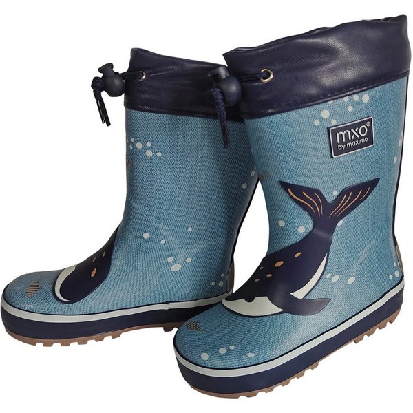 MAXIMO Gummistiefel Wal Stulpe, Jerseyfutter, Fotoprint Gummistiefel