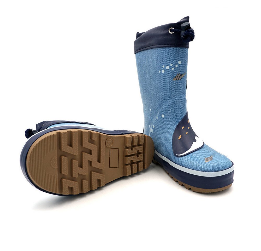 MAXIMO Gummistiefel Wal Stulpe, Jerseyfutter, Fotoprint Gummistiefel – Bild 2 von 3