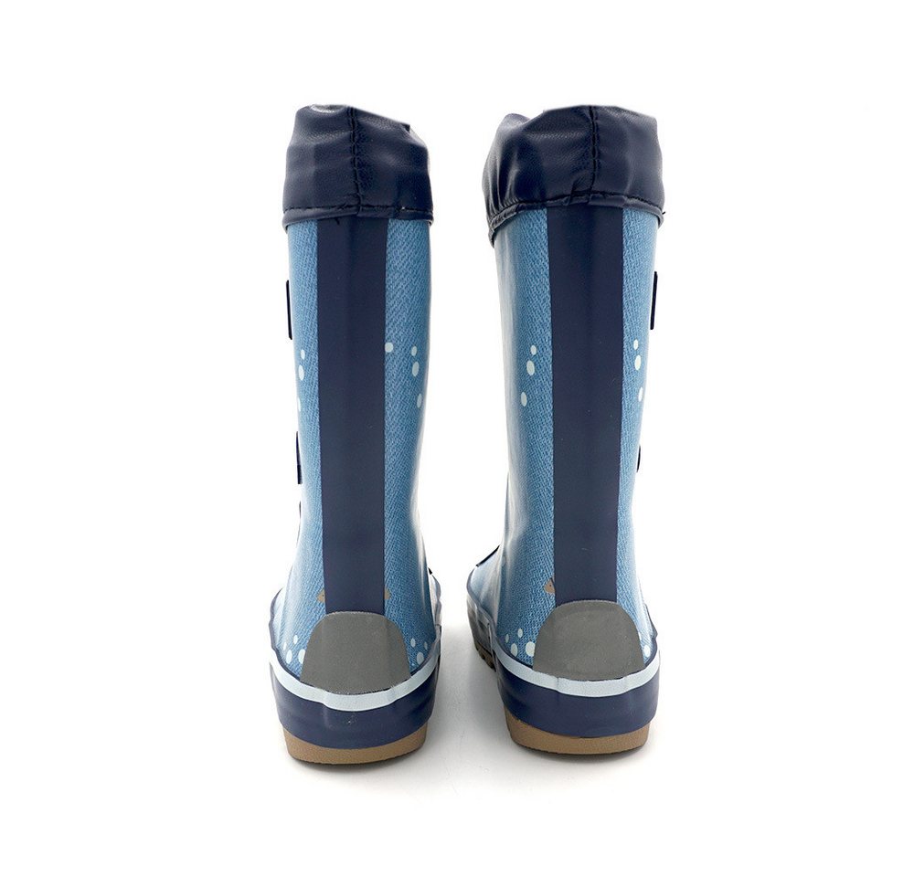 MAXIMO Gummistiefel Wal Stulpe, Jerseyfutter, Fotoprint Gummistiefel – Bild 3 von 3