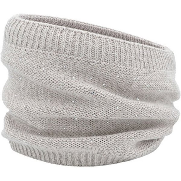 MAXIMO Loop, Stricktube mit Glitzersteinen, bequem, wärmend, basic, Wollmix