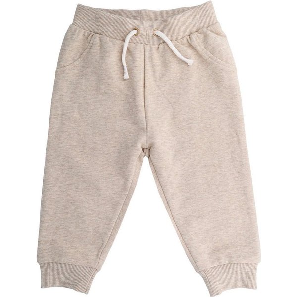 MAXIMO Schlupfhose (1-tlg) Beigemeliert, Jogginghose, unisex, verspielte Details