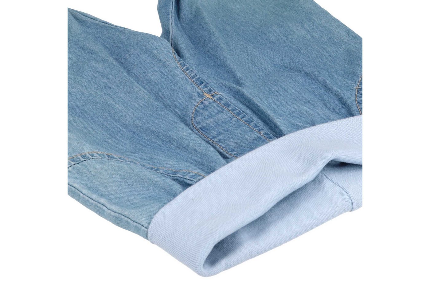 MAXIMO Schlupfhose (1-tlg) Denim-Optik, Pumphose, unisex, vielseitiger Sommerstyle – Bild 3 von 3