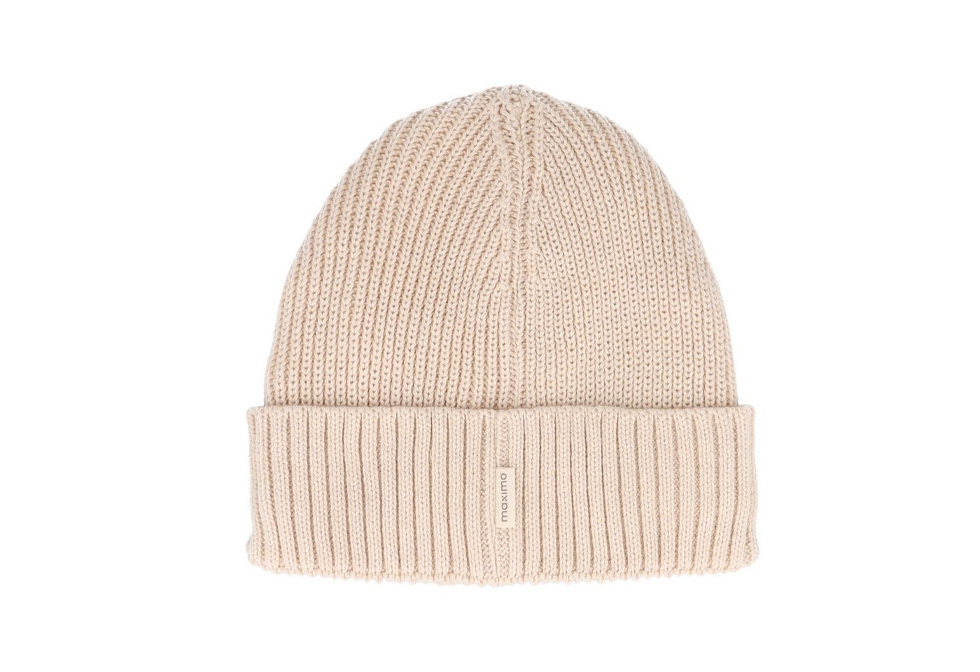 MAXIMO Strickmütze BABY-Beanie, Bär, Umschlag Frotteestickerei, Vollfutter (1-St) – Bild 2 von 5