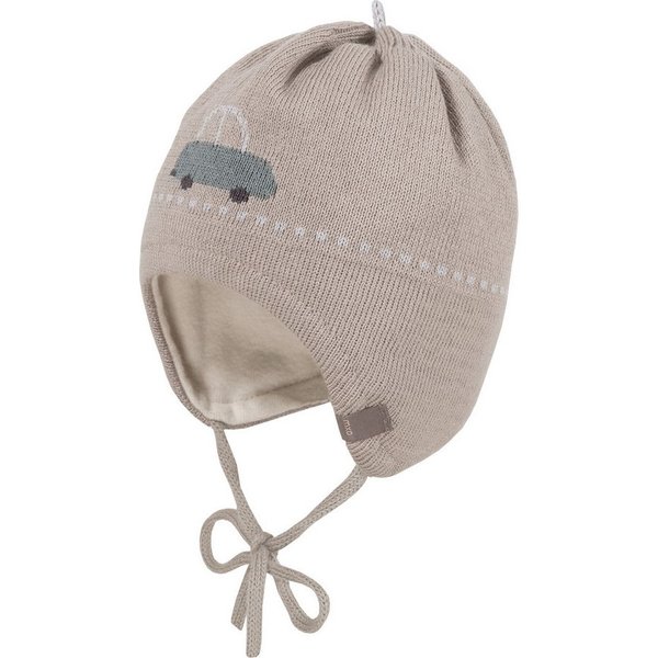 MAXIMO Strickmütze BABY BOY-Mütze, ausgenäht Jaquard Auto (1-St)