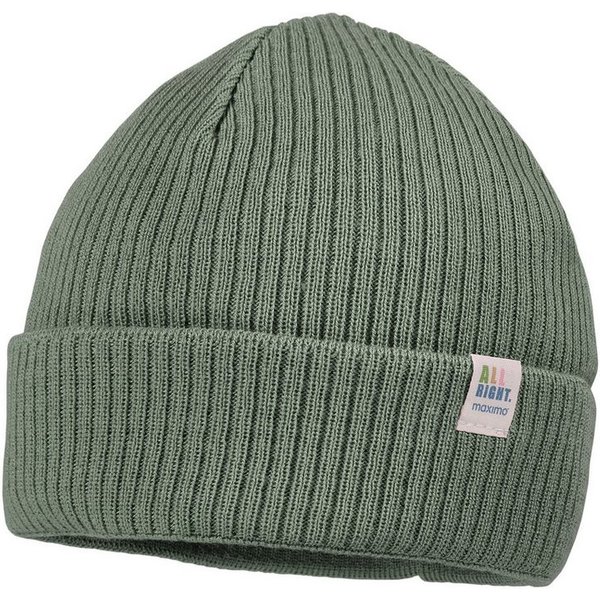 MAXIMO Strickmütze GOTS MINI-Mütze, Rippe, Umschlag (1-St)