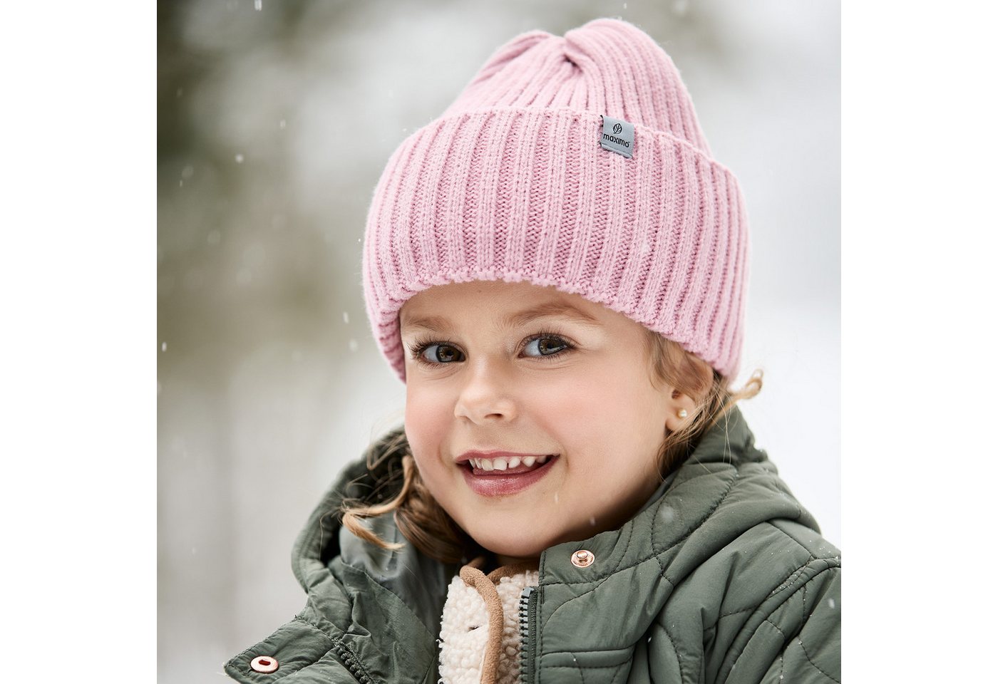 MAXIMO Strickmütze MINI-Beanie, Umschlag (1-St) – Bild 2 von 3