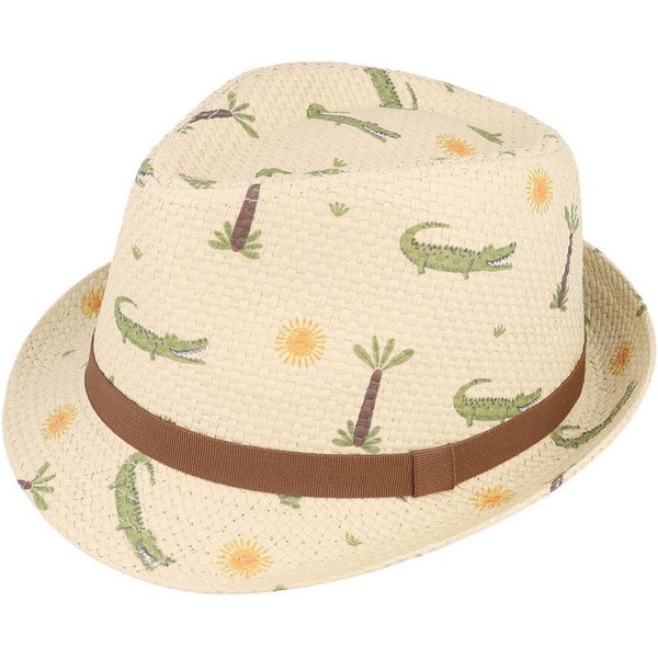 MAXIMO Strohhut KIDS BOY-Trilby Alligator (1-St)