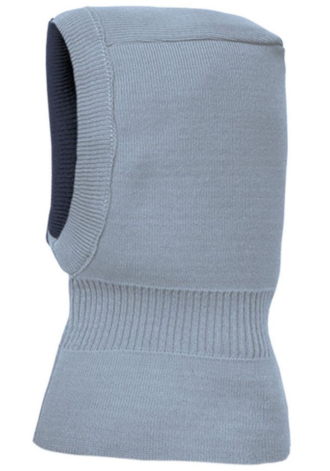 MAXIMO Wendemütze reine Merinowolle, reversible, doppelt gestrickt, Ausgenähtes Halsteil – Bild 2 von 3