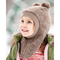 Maximo Wollfleece-Schlupfmütze mit Bommel