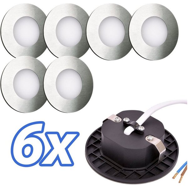 Maxkomfort LED Wandstrahler 6103, LED fest integriert, Warmweiß, 3000K, Treppenbeleuchtung