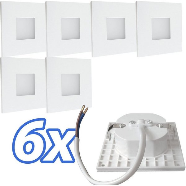 Maxkomfort LED Wandstrahler 6103, LED fest integriert, Warmweiß, 3000K, Treppenbeleuchtung