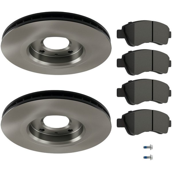 maXpeedingrods Bremsbelag, Bremsscheiben Bremsbeläge Vorne For Citroen C2 C3 Picasso C4 Cactus