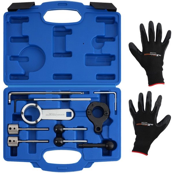 maXpeedingrods Reparatur-Set, Zahnriemen Wechsel Werkzeug Motor-Einstellwerkzeug for VAG 1.6 2.0 TDI