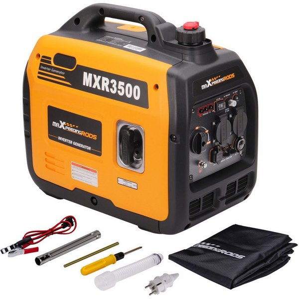 maXpeedingrods Stromerzeuger MXR3500, 3,2 in kW, Inverter Benzingenerator, Notstromaggregat