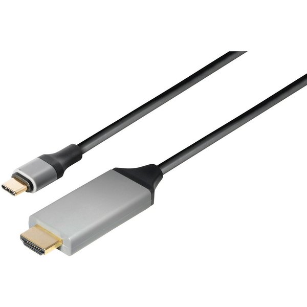 Maxtrack Computer-Kabel, USB-C, USB-C auf HDMI (100 cm), USB-C auf HDMI Kabel,4k 60Hz,HDCP 1.4 und 2.2, Thunderbolt 3