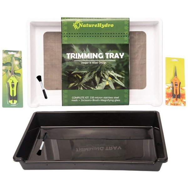Mayaadi Home Anzuchttablett Trim Tray Bin Trimmschale Kräuterpflanzen Trockensiebset Pollensieb (Einzelteil)