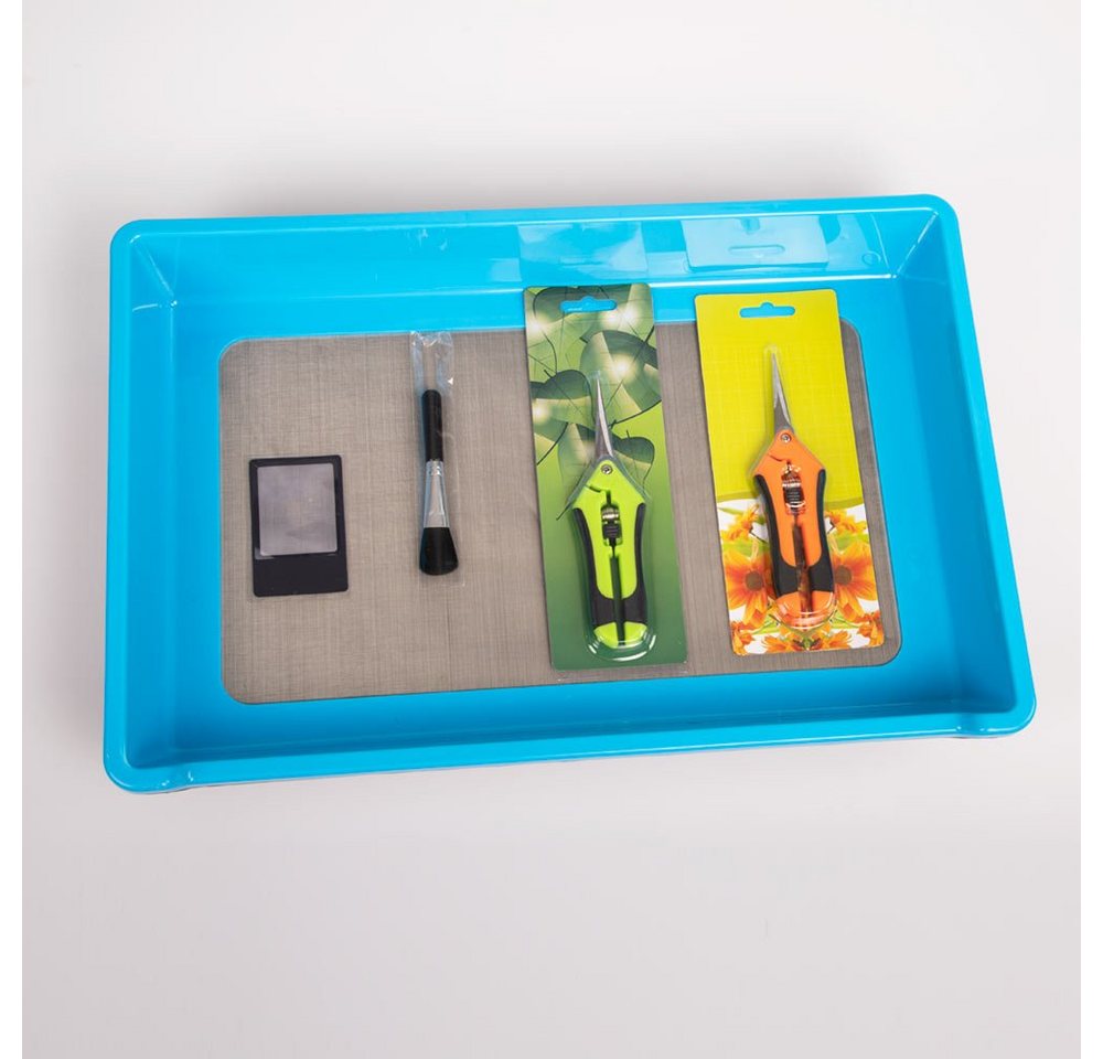 Mayaadi Home Anzuchttablett Trim Tray Bin Trimmschale Kräuterpflanzen Trockensiebset Pollensieb (Einzelteil) – Bild 5 von 5