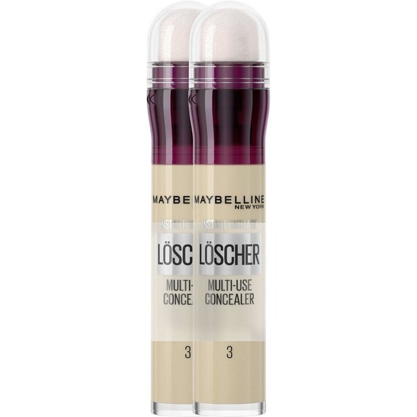 MAYBELLINE NEW YORK Concealer INSTANT ANTI-AGE MULTI-USE CONCEALER DP, 2-tlg., mit hoher Deckkraft